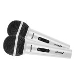 Micrófono Fenton DM100W dinámico con cable desmontable para karaoke