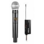 Micrófono Vonyx WM55 inalámbrico UHF con receptor y cancelación de ruido