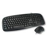 Clavier MCL ACK-2012/N à membrane complet avec souris USB AZERTY français