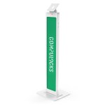 Support de sol Compulocks 140W pour tablette/UMPC blanc VESA 75x75 à 100x100