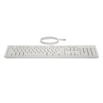 Clavier HP 225 complet filaire avec souris optique USB blanc