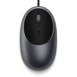 Ratón Satechi C1 Ambidextro USB Tipo C 3200 DPI Negro Gris Cable