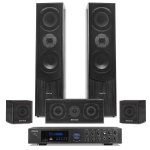 Fenton Home Cinema 5.1 Bluetooth 510W Negro Karaoke MP3 Altavoces madera