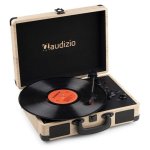 Tocadiscos Audizio RP116LW Bluetooth USB 33/45/78 rpm piel sintética
