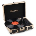 Tocadiscos Audizio RP116LW Bluetooth USB 33 1/3-45-78 rpm Piel sintética
