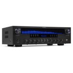 Amplificador Audizio AV560EQ 390W RMS 5.1 Canales Bluetooth USB FM Karaoke