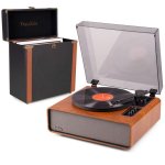 Tocadiscos Audizio Laredo Bluetooth 160W RMS HiFi con Maleta Altavoces Integrados RC37
