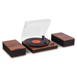 Tocadiscos Audizio Tupelo 120W RMS Bluetooth Altavoces Integrados Auto Stop 3 Velocidades