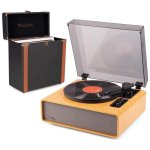 Tocadiscos Audizio Laredo 160 W RMS Bluetooth tracción por correa y maleta