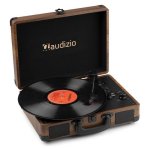 Tocadiscos Audizio RP116W Bluetooth USB MP3 3 velocidades Marrón