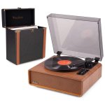 Tocadiscos Audizio Laredo 160 W RMS Bluetooth RCA con maleta RC37