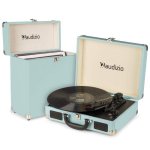 Tocadiscos Audizio RP114BL RCA Altavoces estéreo Digitalización MP3 Estuche RC32