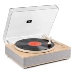 Tocadiscos Fenton RP162S Bluetooth USB Grabación 3 Velocidades 10W RMS