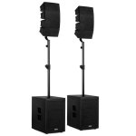 Sistema PA Vonyx VX922 1600W RMS Bluetooth 5.0 DSP USB Line Array