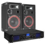 Sistema de sonido Fenton FPL500 500W RMS Bluetooth MP3 Altavoces 8"
