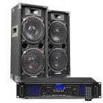 Sistema sonido Fenton MAX28 1600W Bluetooth USB MP3 Altavoces y amplificador
