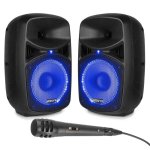 Sistema de sonido Vonyx VPS082A 400W Bluetooth USB SD Micrófono LED