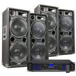 Set sonido DJ Fenton MAX212 + FPL2000 5600 W Bluetooth USB/SD