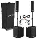 Altavoces Vonyx VX1050BT 1150W RMS Bluetooth USB/SD Micrófono Trolley