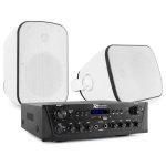 Sistema de sonido Power Dynamics PV220BT 2x100W RMS Bluetooth 4.2 altavoces BD50W 120W IPX5