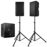 Sistema de sonido Vonyx 2.1 2400W RMS con subwoofer y altavoces activos