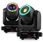 Pack 2 Moving Heads BeamZ Cobra 100R Spot 100W LED RGB Gobos Prisma DMX