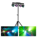 Barra de Iluminación BeamZ CLS Orcus Party Bar RGBW DMX con 2 Focos LED y 2 Efectos Derby