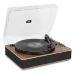 Tocadiscos Fenton RP162 Bluetooth Tracción por correa USB-MP3 Nogal