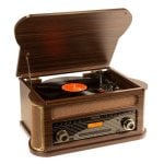 Tocadiscos Fenton Memphis 50W RMS Bluetooth Radio DAB+ CD Cassette USB