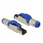 Conector RJ-45 DeLOCK 86487 Azul/Plata Cat8 S/UTP