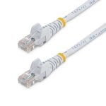 Netzwerkkabel StarTech Cat5e 3m weiß RJ45 ohne Haken PoE