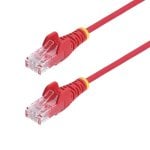 Netzwerkkabel Ethernet CAT6 Dünn StarTech 7m Rot Ohne Haken PoE 100W