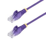 Cavo di Rete Ethernet CAT6 Sottile StarTech.com 1,5 m Viola Senza Ganci PoE 100W