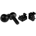 Viti e Dadi a Gabbia M6 x 12mm StarTech.com Kit di Montaggio per Rack 19" o 10" Nero