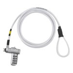 Câble antivol Mobilis 1,8 m Nano Breche Acier Blanc