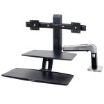 Ergotron WorkFit-A Support Moniteur Bureau 5 à 24" VESA 75x75 à 100x100 Max 11,3Kg