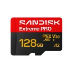 Carte microSD Sandisk Extreme PRO 128 Go UHS-I 250 Mo/s lecture