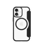 Funda para móvil OtterBox React Folio MagSafe Transparente Negra para iPhone 17
