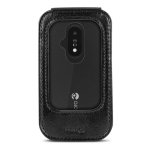 Funda para móvil Doro 7988 Piel Negra para modelos 6040 6060 6820 6880 7030 7080