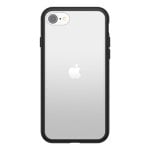 Funda pour mobile OtterBox React Cover flexible noire transparente pour iPhone SE 2020/7/8