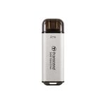 Disco Duro Transcend ESD300 2TB SSD USB Type-C 10 Gbps Argent