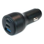 Auto-Ladegerät MOBILIS 020018 95W 2 USB-C + 1 USB-A GaN Schwarz