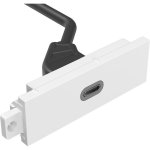 Régua de tomadas Vision TC3 USBC 1 tomada USB-C USB 3.2 Gen 1 branca
