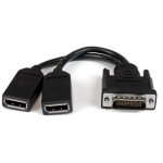 Adapterkabel DMS-59 auf 2x DisplayPort StarTech 20 cm 4K Ultra HD