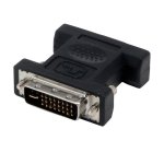 Adaptador MCL DVI-I Macho a VGA Hembra Negro