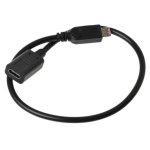 Câble Adaptateur USB-C Femelle à Micro-USB Mâle DLH DY-TU4715 0,31 m USB 2.0 Noir
