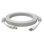 Cable USB Vision 5 m USB 2.0 A a B Macho/Macho Blanco