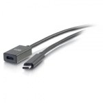 Cable alargador USB-C a C 3.1 Gen 2 C2G 90 cm Negro