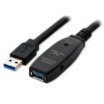 Cable USB 3.0 MCL 10 m Negro Extensión Activa 2,5 Gbit/s