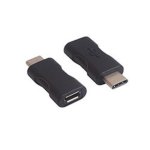 Cambiador de cables DLH DY-TU2706B USB-C a Micro USB Negro